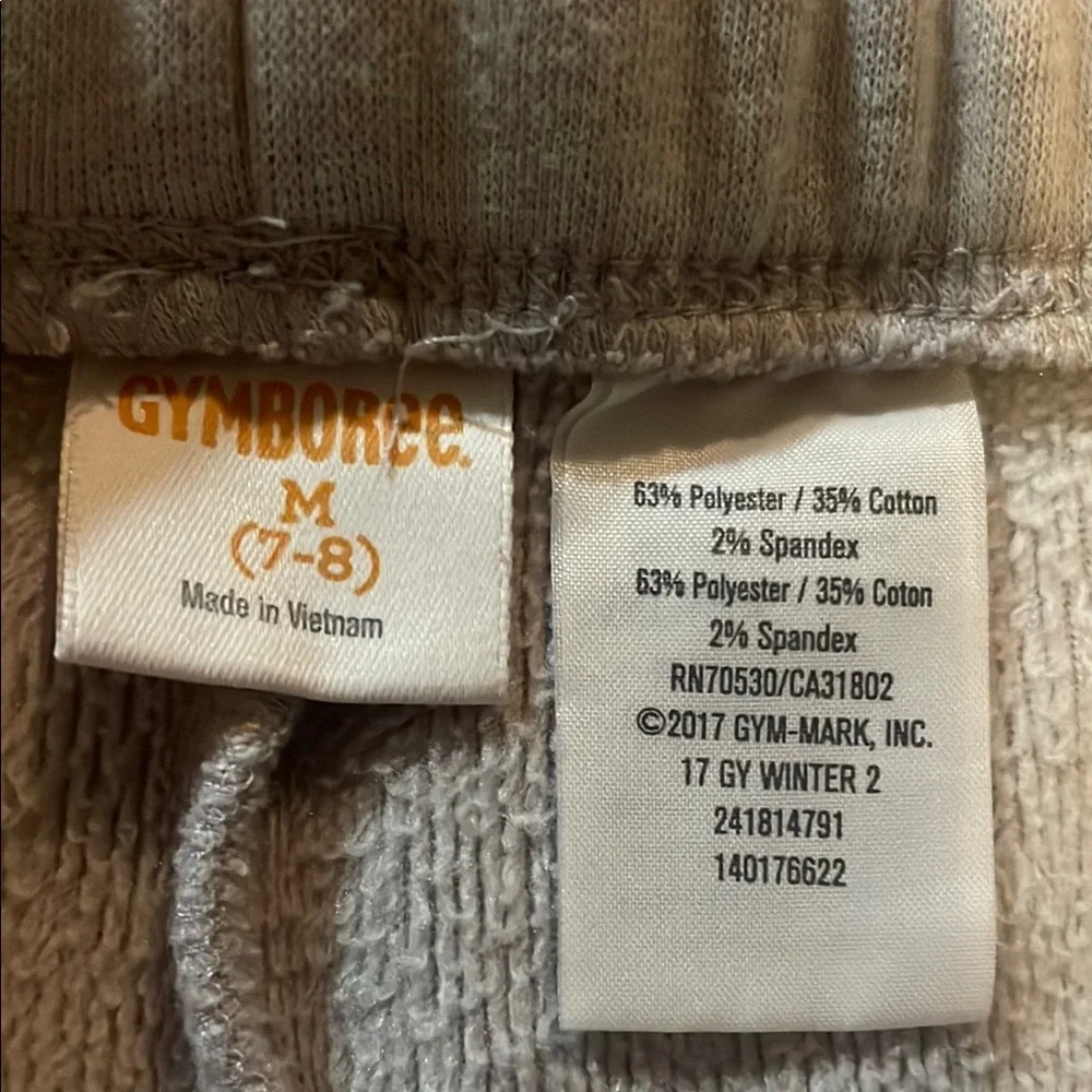 Gymboree Gray Sweatpants with Heart Pattern